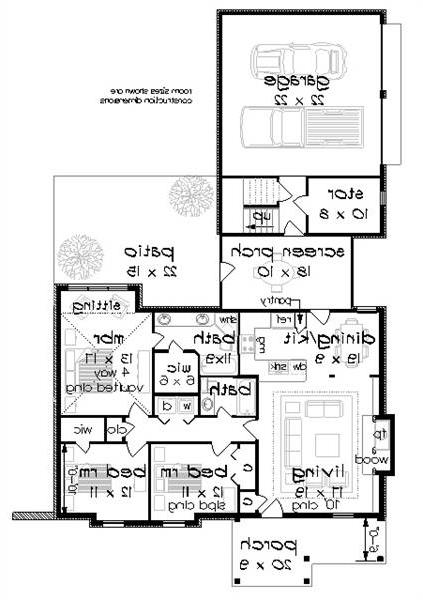 Floor Plan image of Clifton Lane - 1225 House Plan