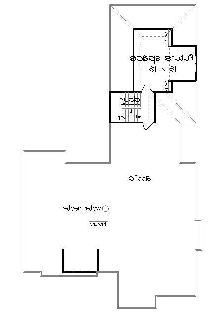 Upper Level Future Space image of Clifton Lane - 1225 House Plan