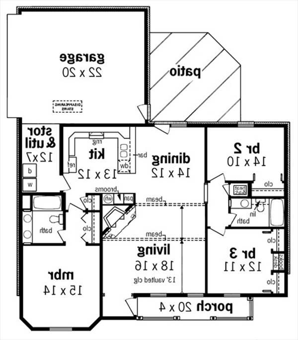 First Floor Plan image of Queenland - 1412 House Plan