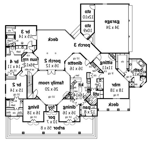 First Floor Plan image of Greens common-4004 House Plan