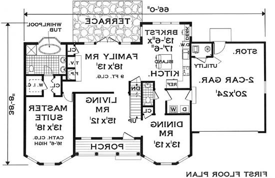 first floor image of Smart Victorian House Plan