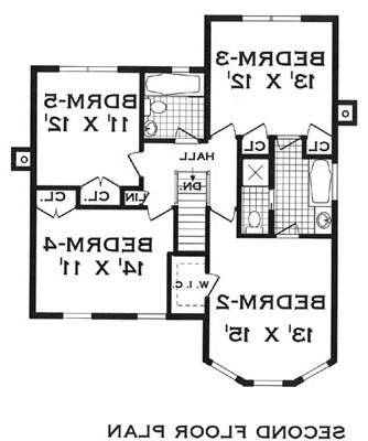 second floor image of Smart Victorian House Plan
