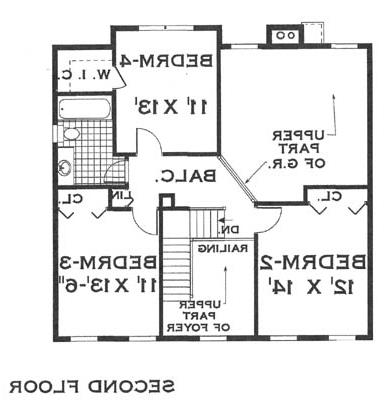 second floor image of Great Facade House Plan