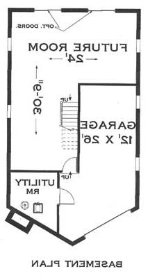 Basement image of Great Chalet House Plan