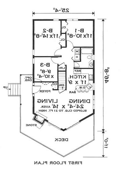 Floor plan image of Great Chalet House Plan