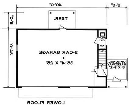 LowerLevel image of Garage with rental apartment House Plan