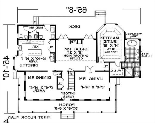 Fist Floor image of Great Home House Plan