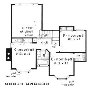 second floor image of Plan 5639