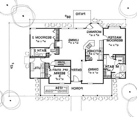 First Floor Plan image of The Emporia House Plan