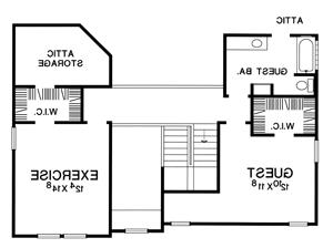 Second Floor Plan image of The Weber House Plan