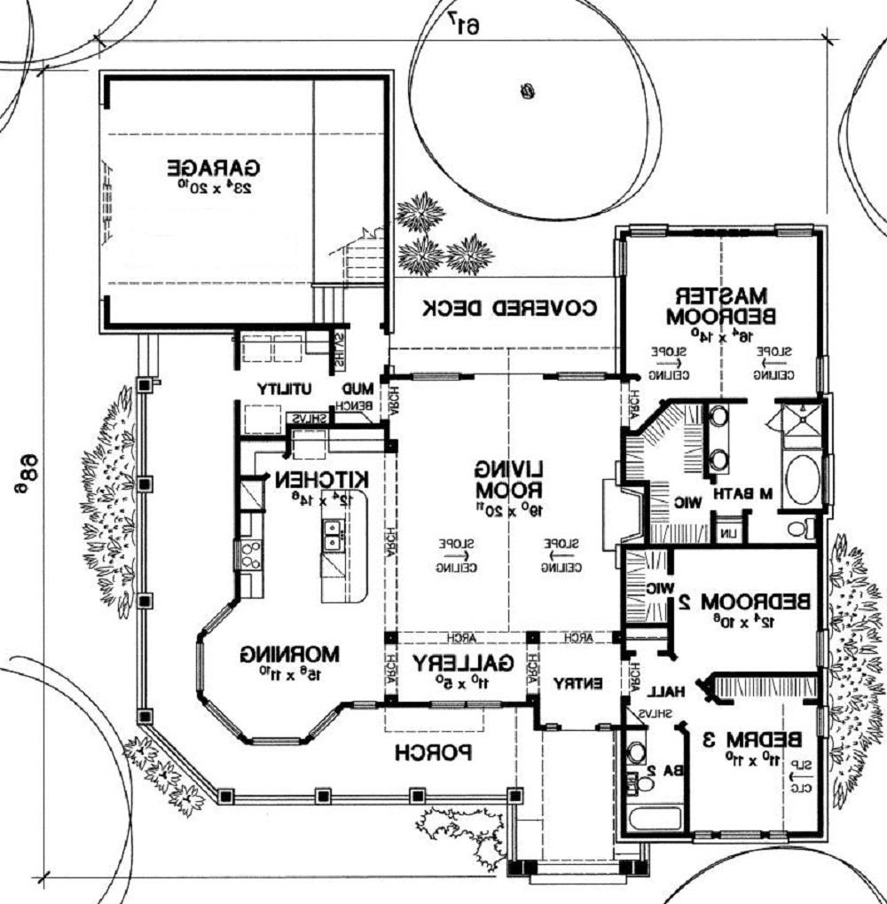 First Floor Plan image of The Madisonville House Plan