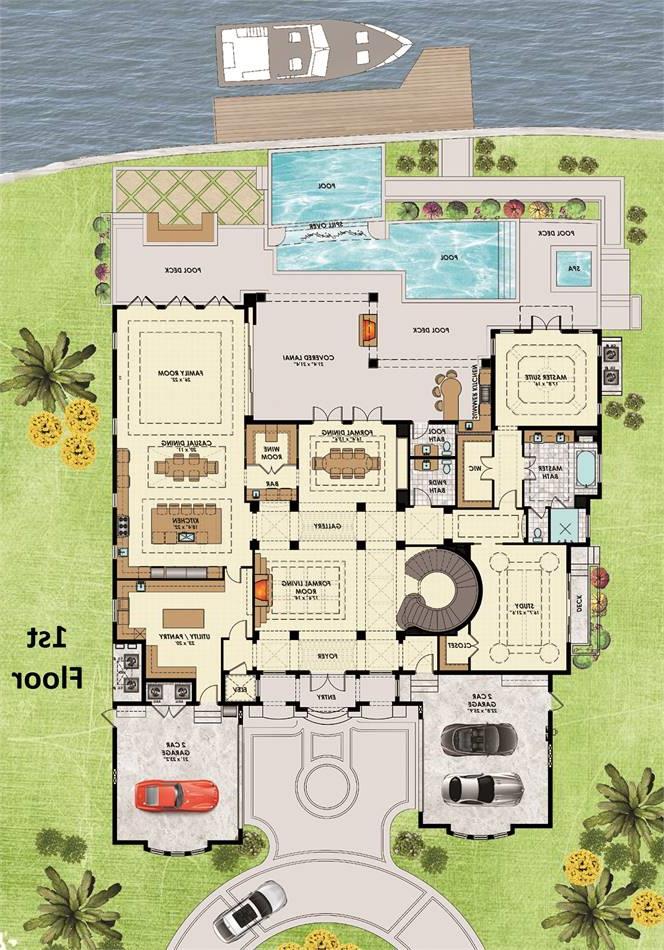 1st Floor Plan image of Treviso Bay House Plan