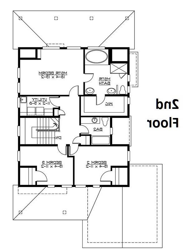 2nd Floor Plan image of Arden House Plan