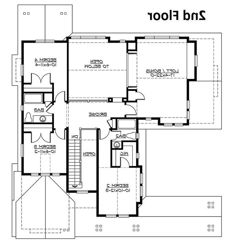 2nd Floor Plan image of Longleaf House Plan