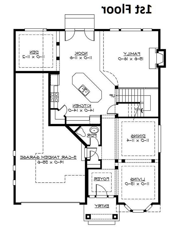 1st Floor Plan image of Avalon House Plan
