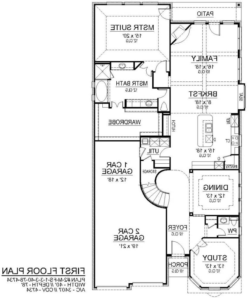 First Floor image of Limestone Ridge House Plan