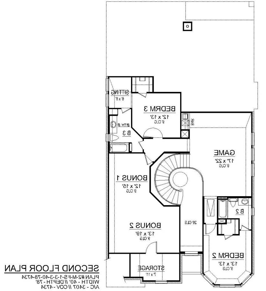Second Floor image of Limestone Ridge House Plan