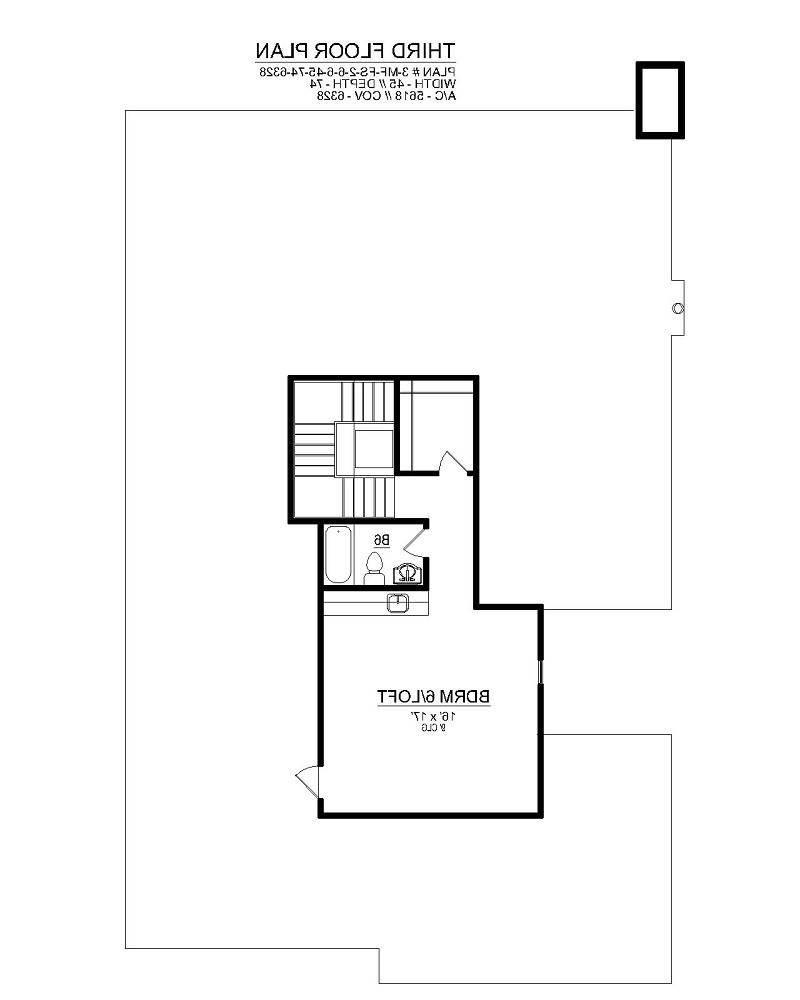 Third Floor image of Blue Sage House Plan