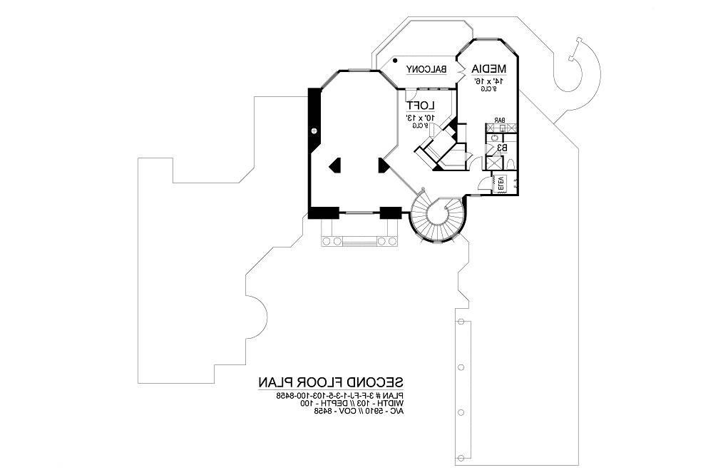 Second Floor image of Poitou-Charentes House Plan