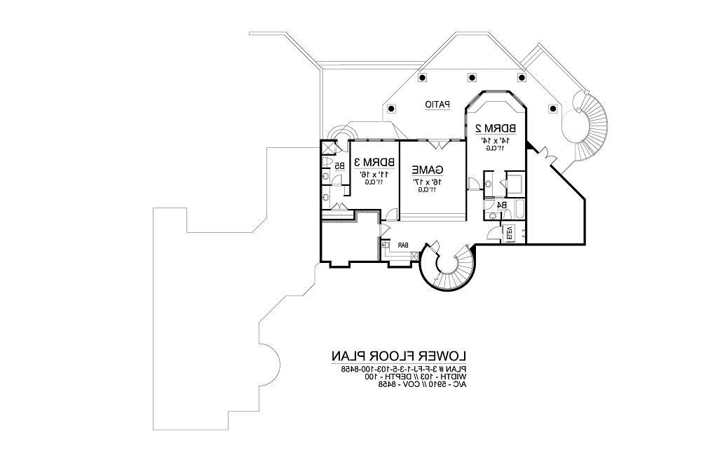 Lower Floor image of Poitou-Charentes House Plan