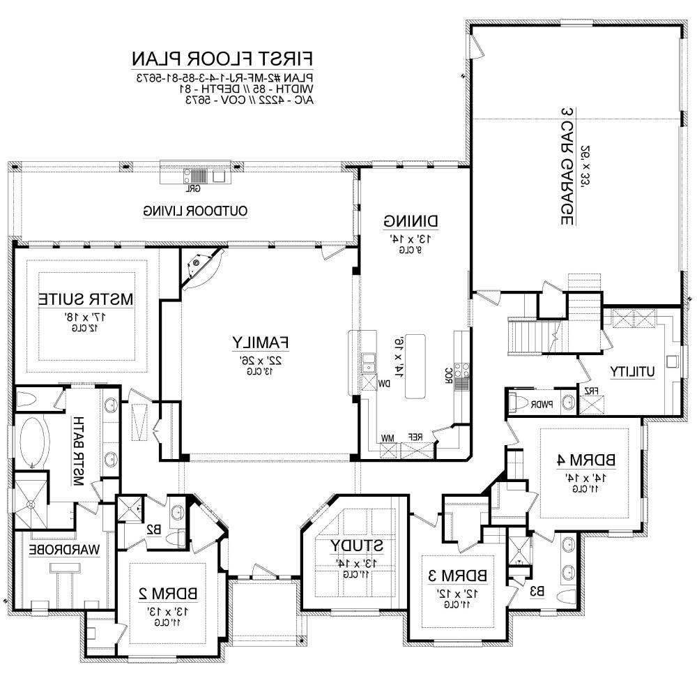 First Floor image of Savannah House Plan