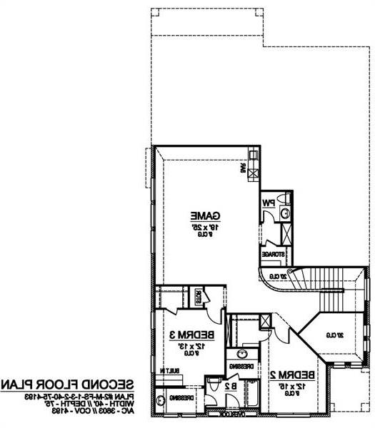 Second Floor image of Ruby Peak House Plan