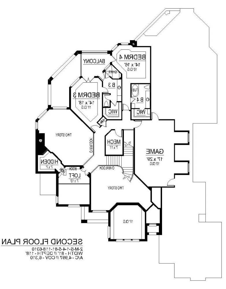 Second Floor image of Canterbury Lane House Plan