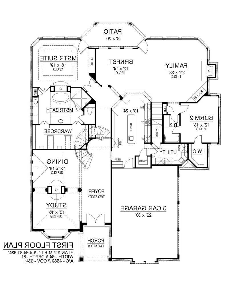 First Floor image of Seton Hall House Plan