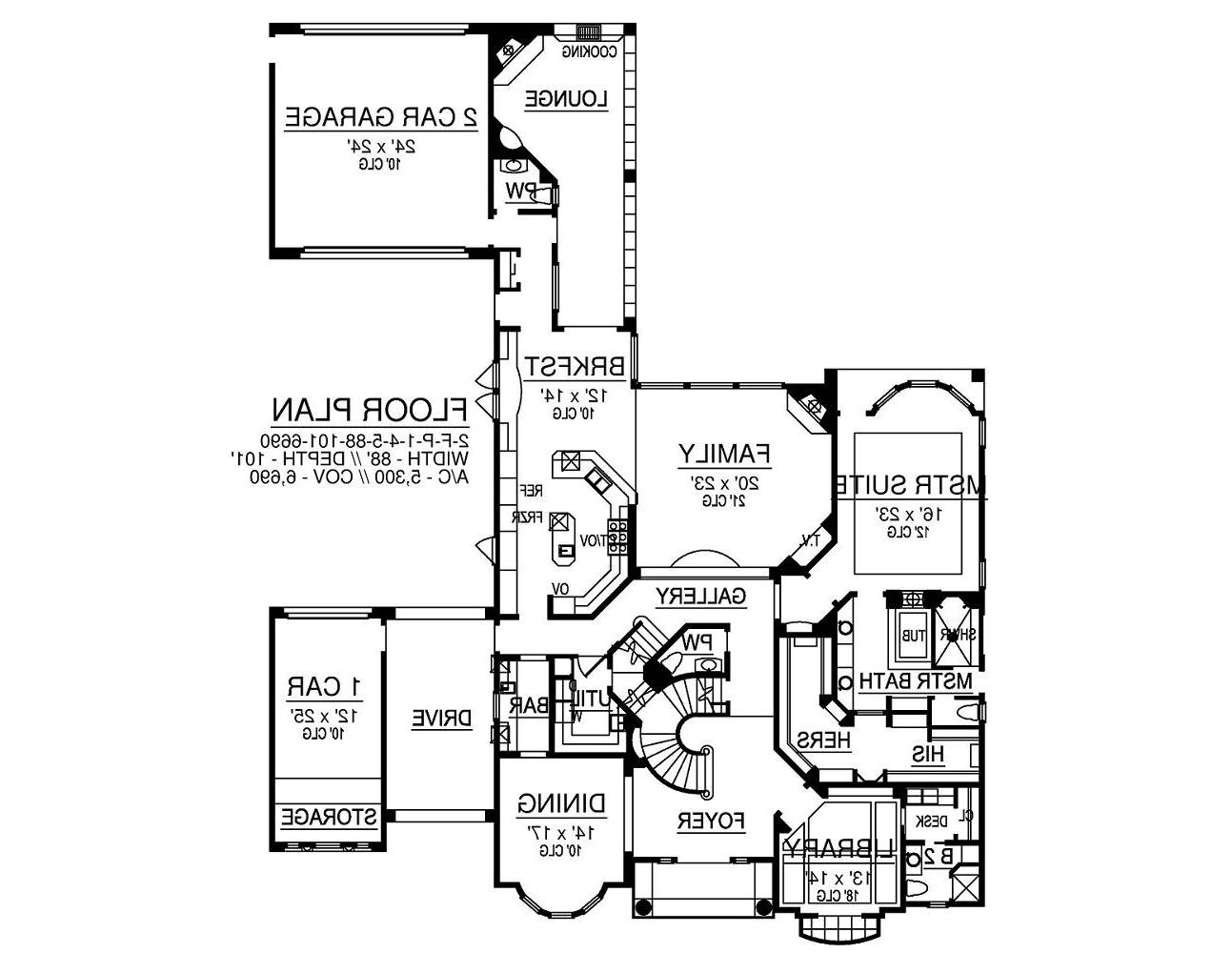 First Floor image of Montreaux House Plan