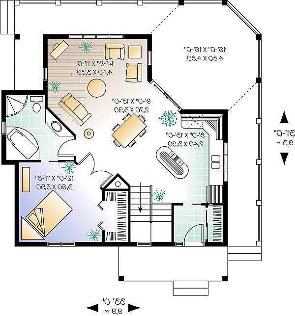 1st Floor Plan image of The trail seeker 1 House Plan