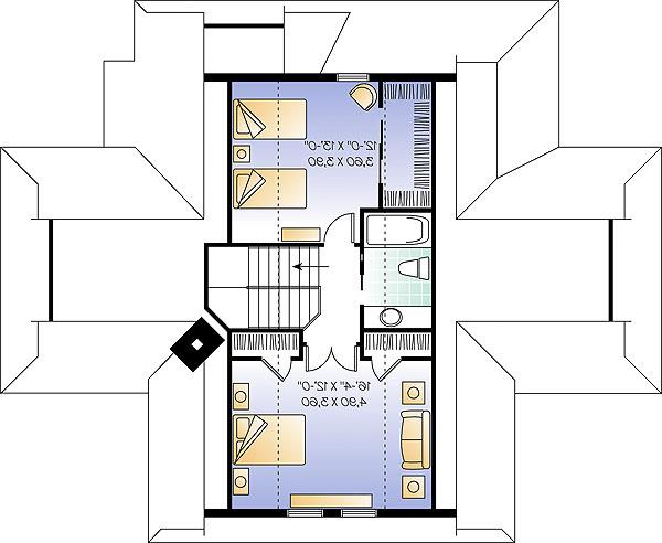 2nd Floor Plan image of The Pocono 2 House Plan