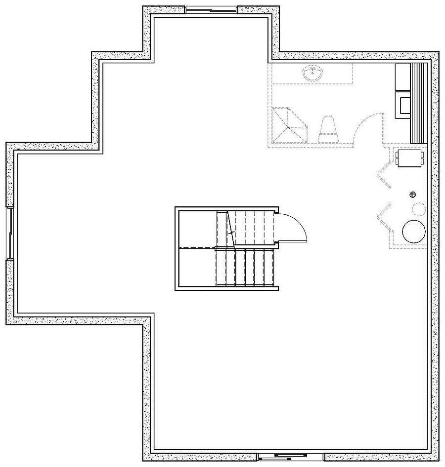 Basement image of The Pocono 2 House Plan