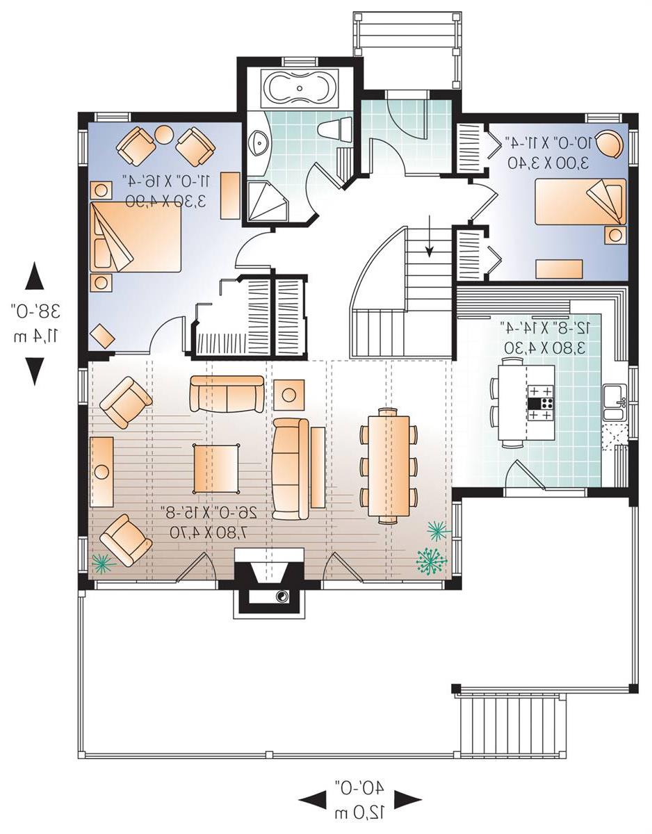 1st Floor image of Bay Breeze 3 House Plan