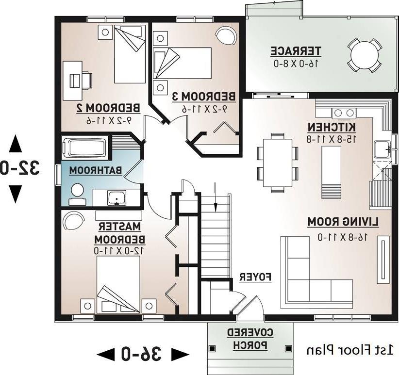 1st Floor Plan image of Miranda 5 House Plan