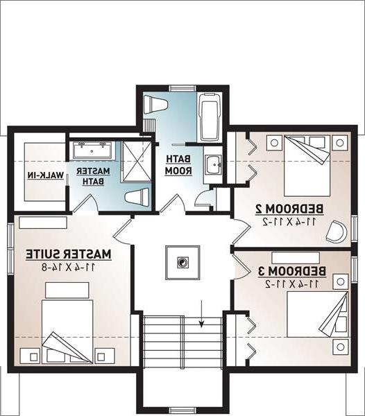 2nd Floor Plan image of Scandi House Plan