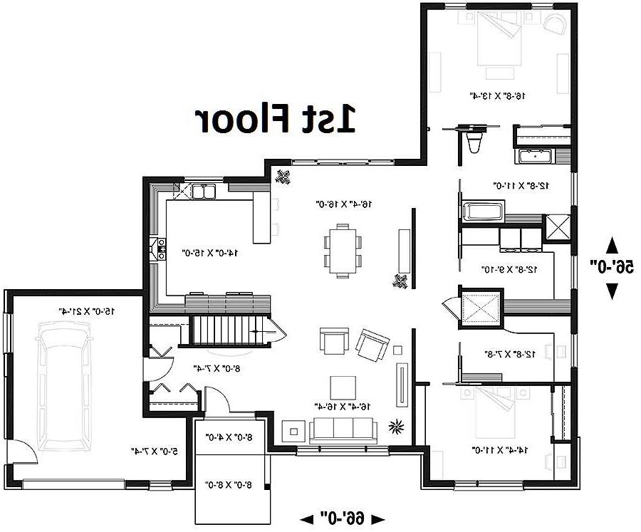 1st Floor Plan image of Eve House Plan