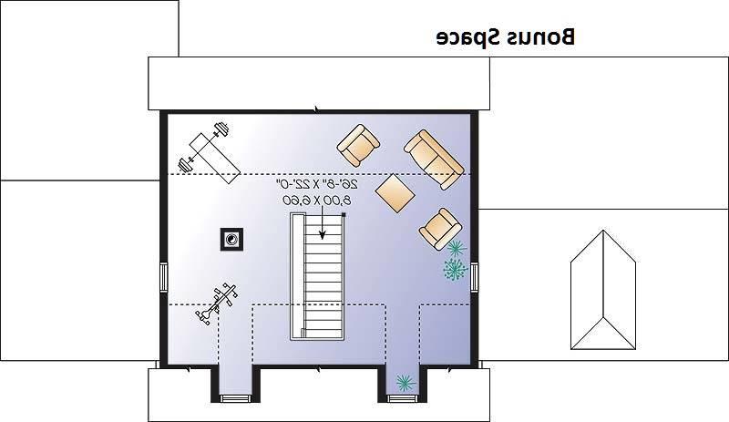 Bonus living space image of Chisholm House Plan
