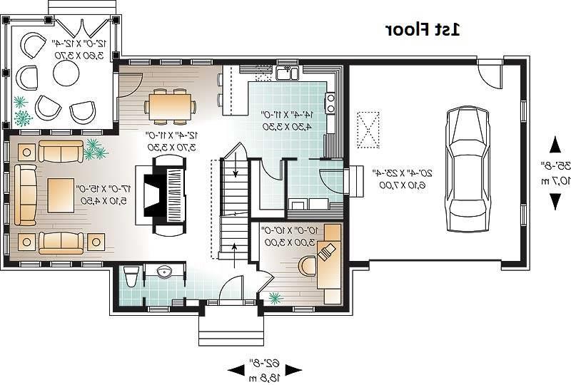 1st Floor Plan image of Chisholm House Plan