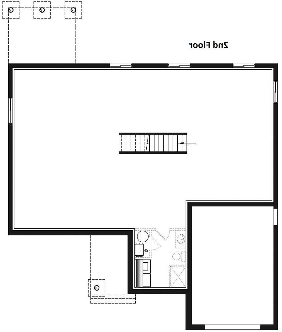Basement image of Woodside House Plan