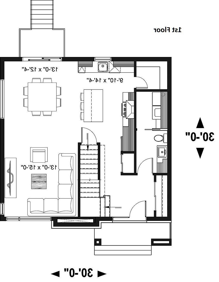 1st Floor Plan image of Bellechasse House Plan