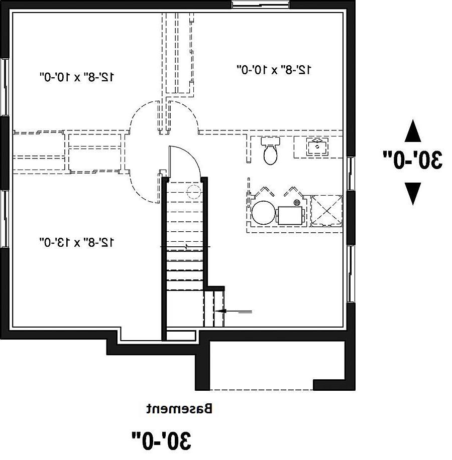 Basement image of Bellechasse House Plan