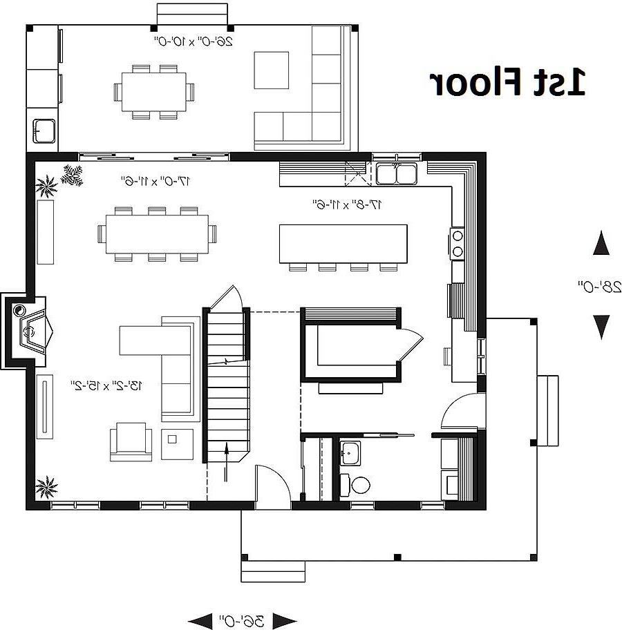 1st Floor Plan image of Beausejour 4 House Plan