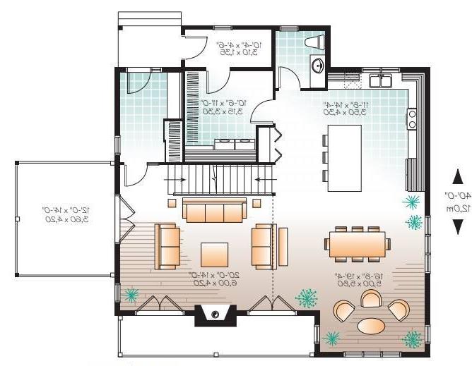 1st Floor Plan image of Discovery Ridge House Plan