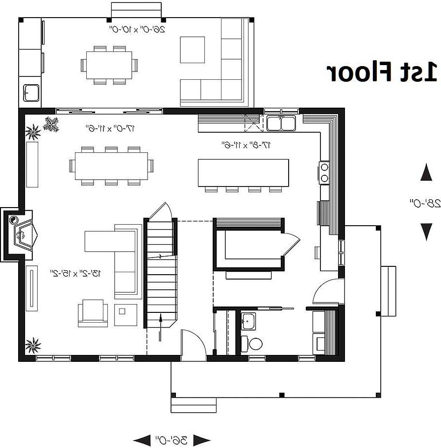 1st Floor Plan image of Beausejour 3 House Plan