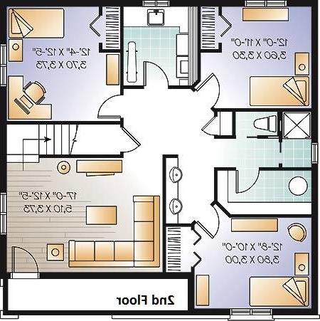 2nd Floor Plan image of Madeira House Plan