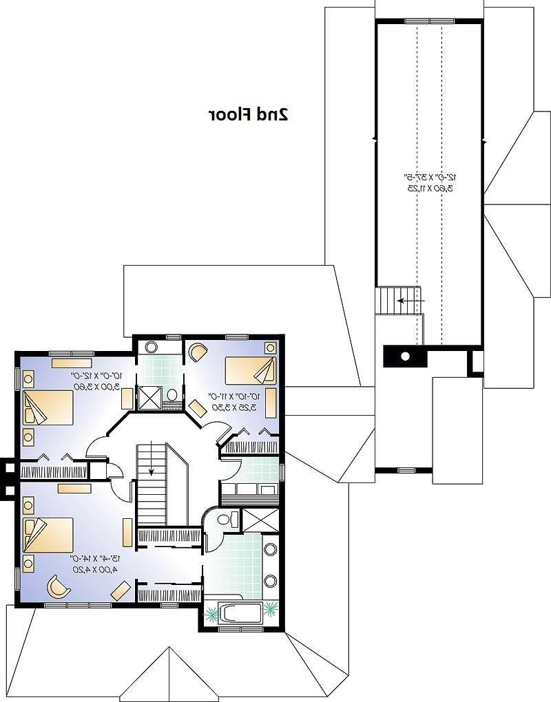 2nd Floor Plan image of Pelusa House Plan