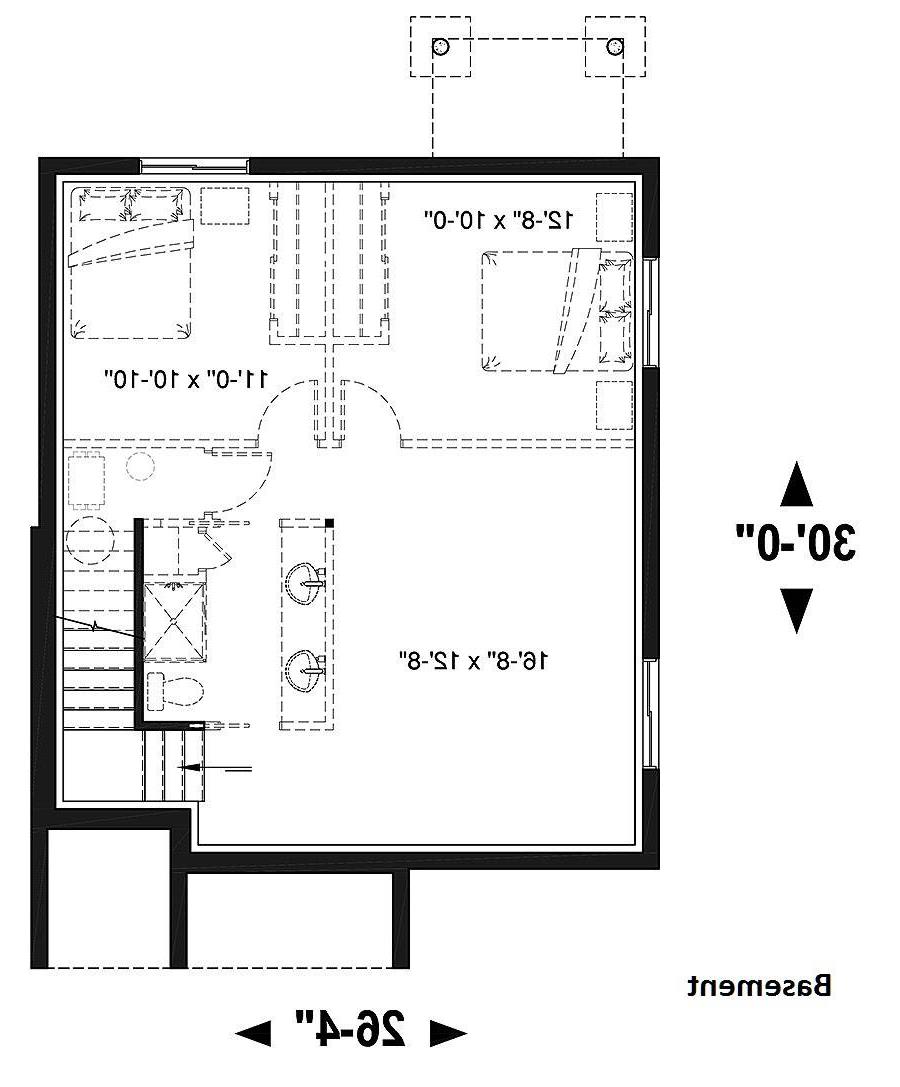 Basement image of Levis House Plan