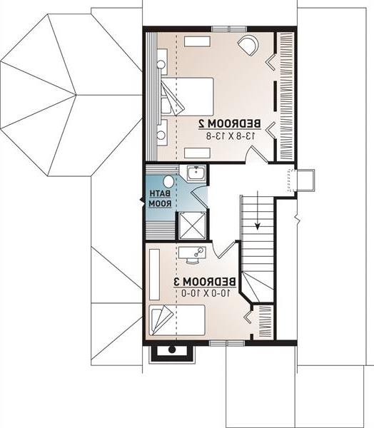 2nd Floor Plan image of Cape Pelican 2 House Plan