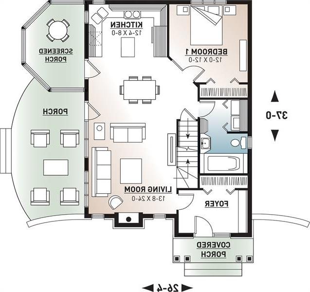 1st Floor Plan image of Cape Pelican 2 House Plan