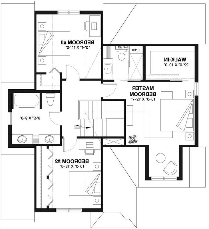 2nd Floor image of Augusta 2 House Plan